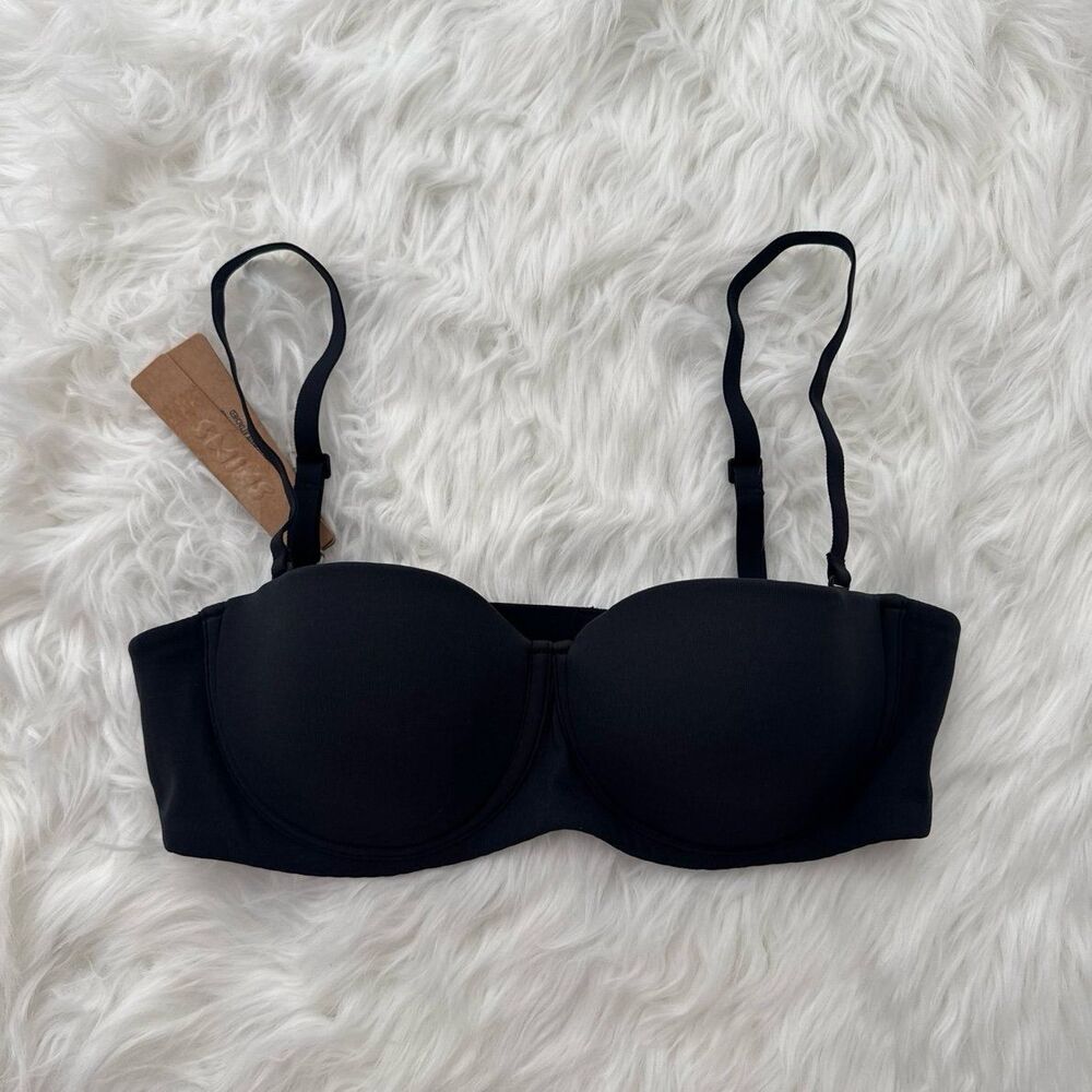Skims Fits Everybody Strapless Bra Onyx Size 34A